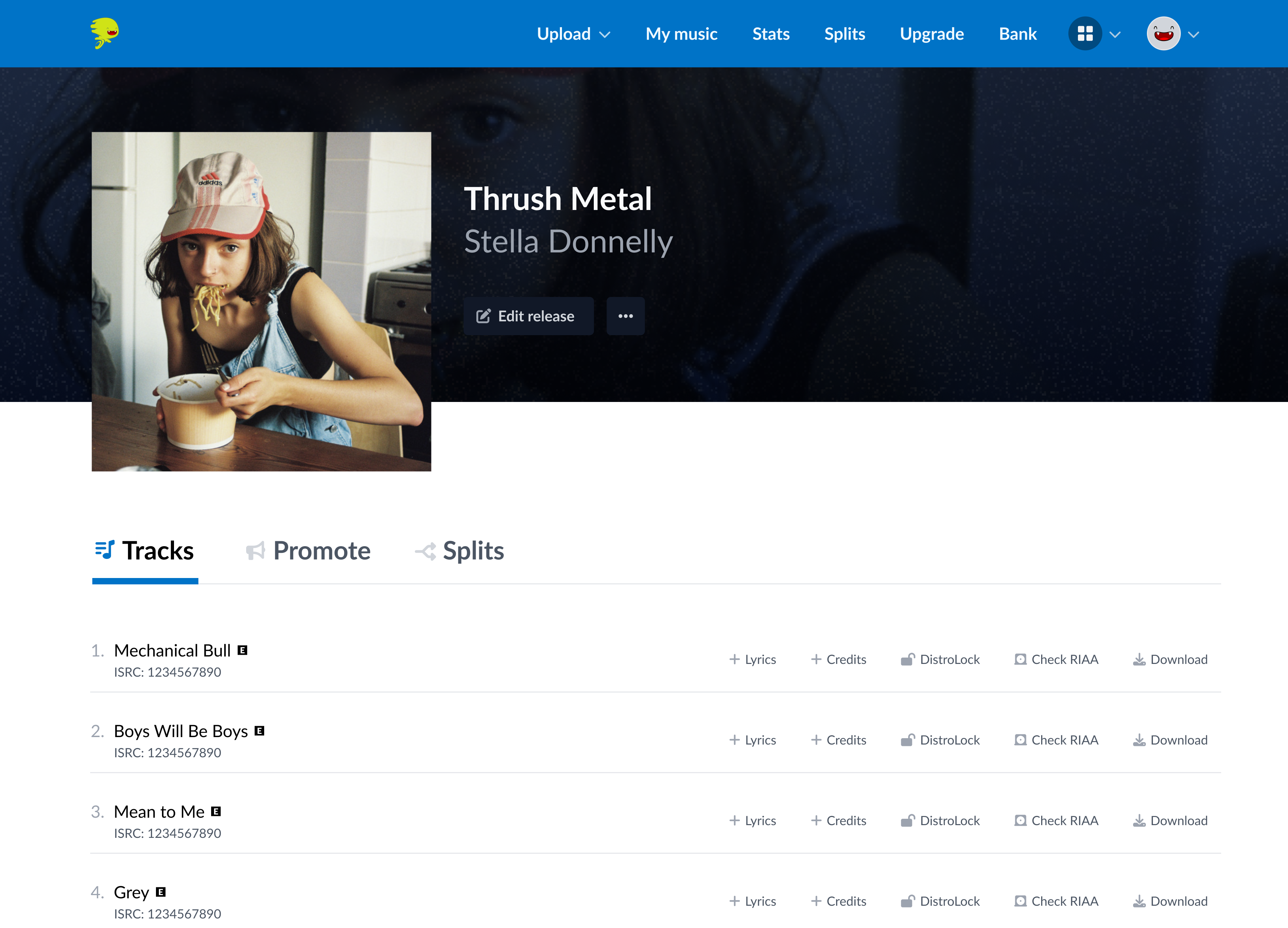 Visual design hero — music platform screens